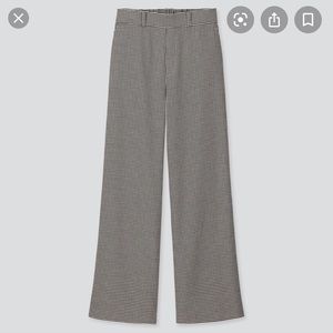 Wide straight pants (brushed)